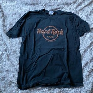 Leather Hard Rock Cafe t shirt